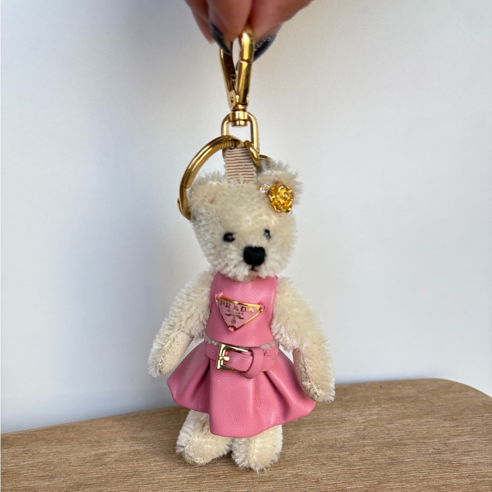 Prada Teddy Keychain Charm - Picture 2 of 12